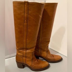 SOLD Authentic vintage 70s real leather boots